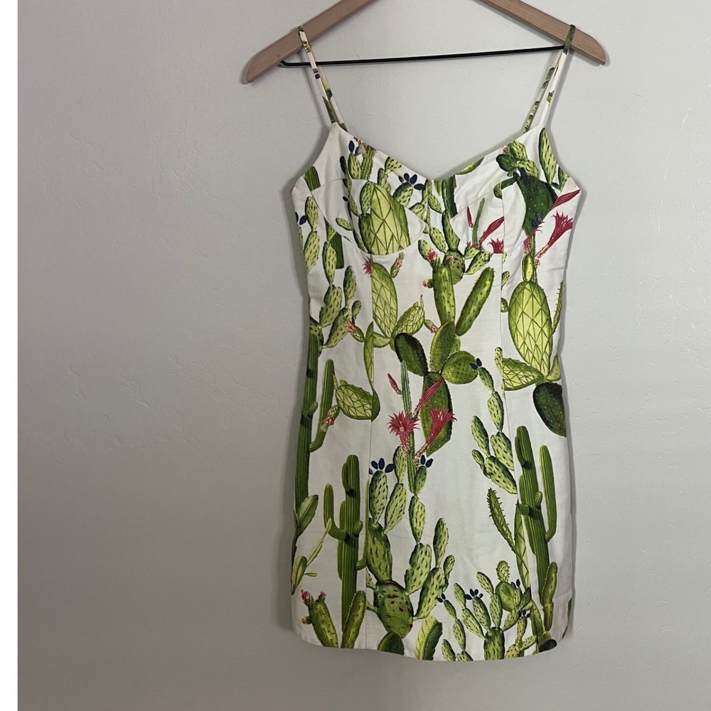 Farm‎ Rio Cactus Print Mini Dress Tropical Resort wear Small